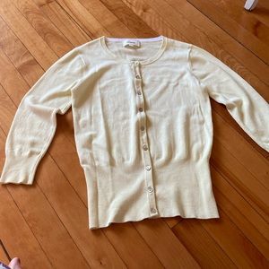 Butter yellow Linea cardigan